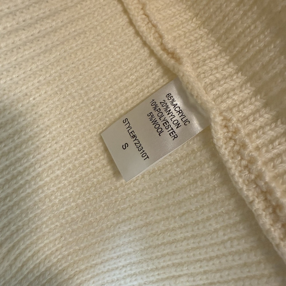 Pomander Place Tuckernuck Cream Ainsley Long Sleeve‎ Rib Knit Sweater Mini Dress - Picture 4 of 8